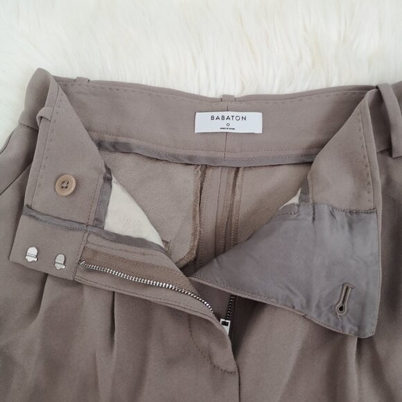 Babaton High Waisted Pleated Shorts - Size 0 - Picture 6 of 8